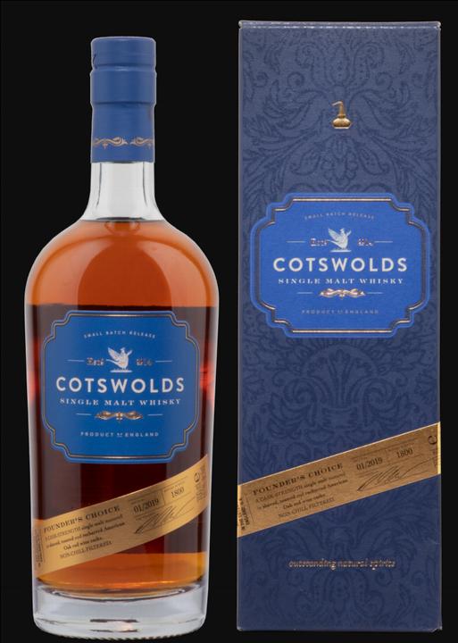 Actual product image Cotswold Founder's Choice (Single Malt, Scotch whisky, 1 x 70 cl)