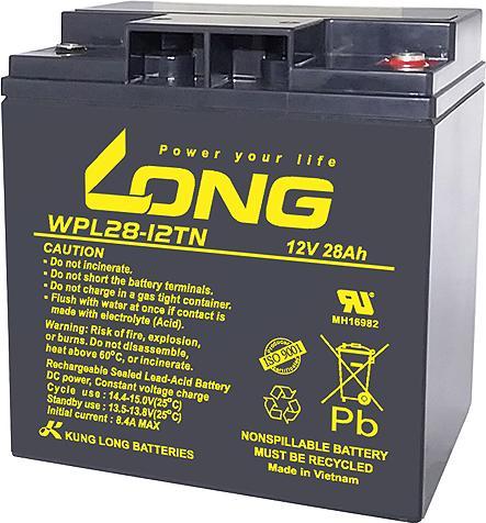 Actual product image Kung Long Akku WPL28-12TN F6 (12 V, 28 Ah)