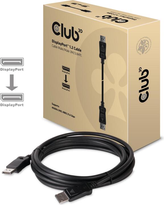 Image du produit Club 3D DisplayPort — DisplayPort (3 m, DisplayPort)