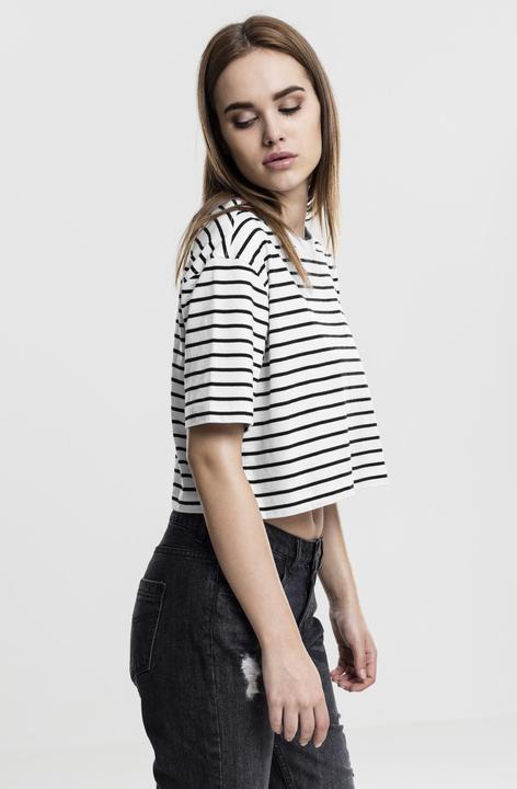 Actual product image Urban Classics Ladies Short Striped Oversized Tee (XS)