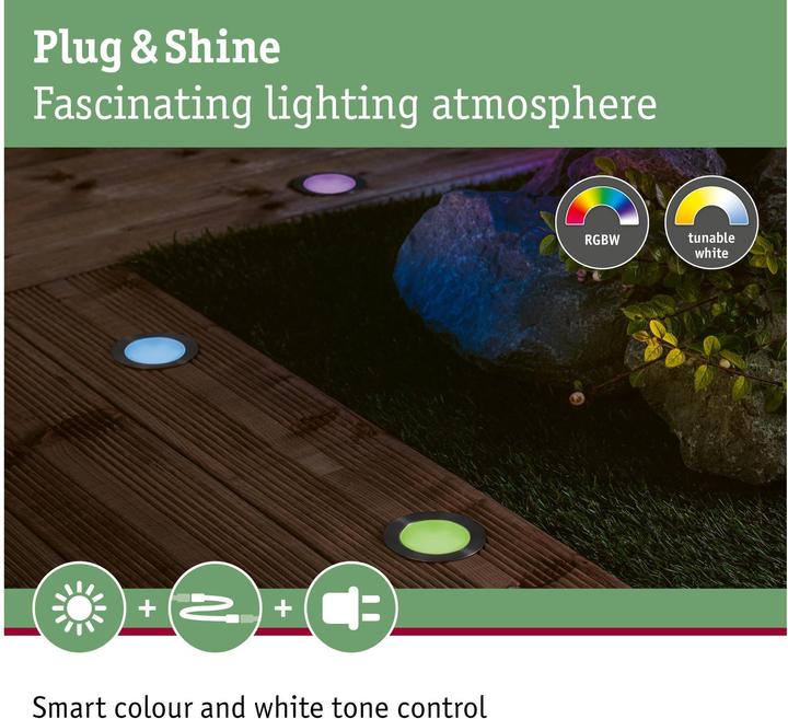 Immagine prodotto Paulmann Pavimento da esterno Plug & Shine (100 lm, IP67)