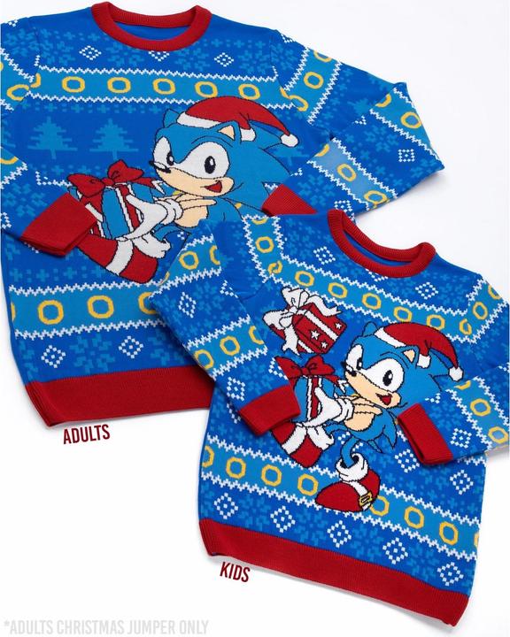 Produktbild Sonic The Hedgehog Pullover weihnachtliches Design (M)