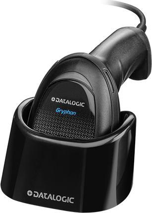 Produktbild Datalogic Gryphon I GD4520, Kit, 2D Mpixel Imager, USB-only, Kit includes Scanner, USB Cable 052258 and Stand (2D-Barcodes, 1D-Barcodes)