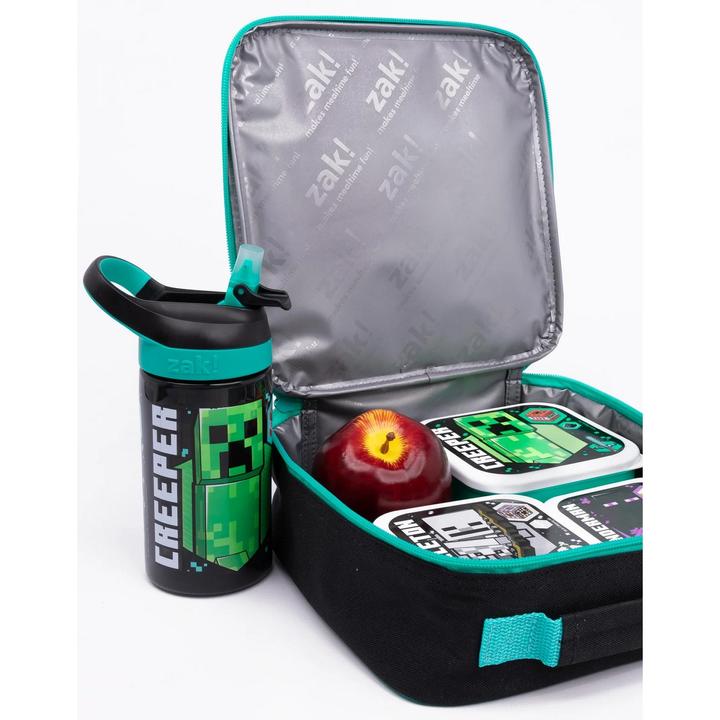 Image du produit Minecraft Sac à déjeuner et gourde Creeper