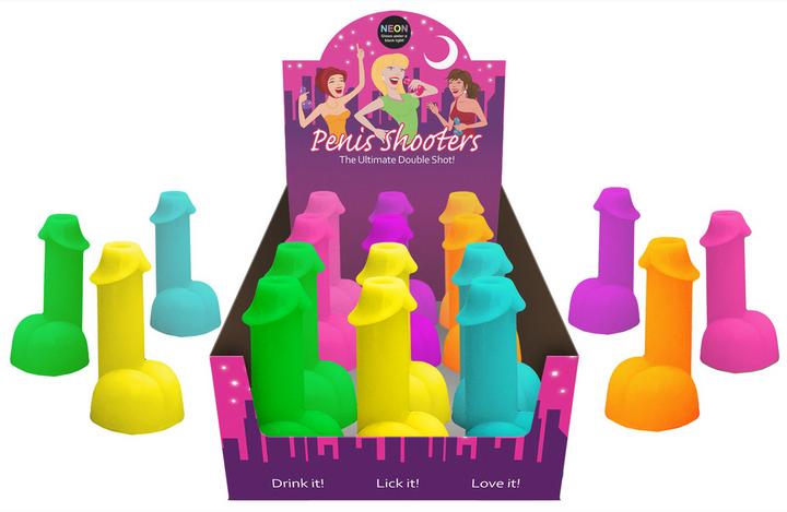 Actual product image Kheper Games Neon Shots Form Penis 1 Unit (Random Colour) (Other)