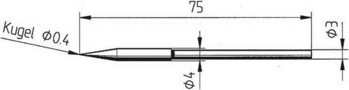 Actual product image Soldering tip type 212 for Micro tool (Soldering tip)