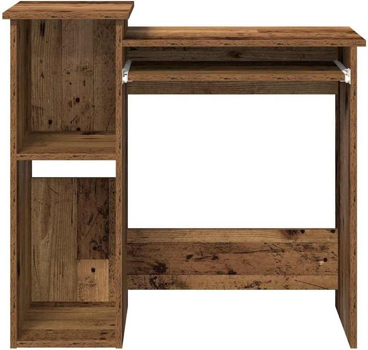 Produktbild VidaXL Schreibtisch mit Regal Altholz-Optik 84x40x78cm Holzwerkstoff Bürotisch