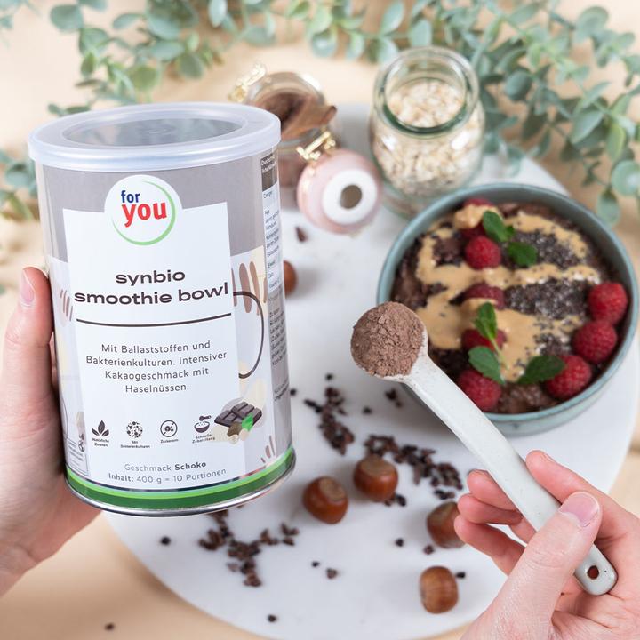 Actual product image For You smoothie bowl chocolate (10 Piece, Powder, 400 g)