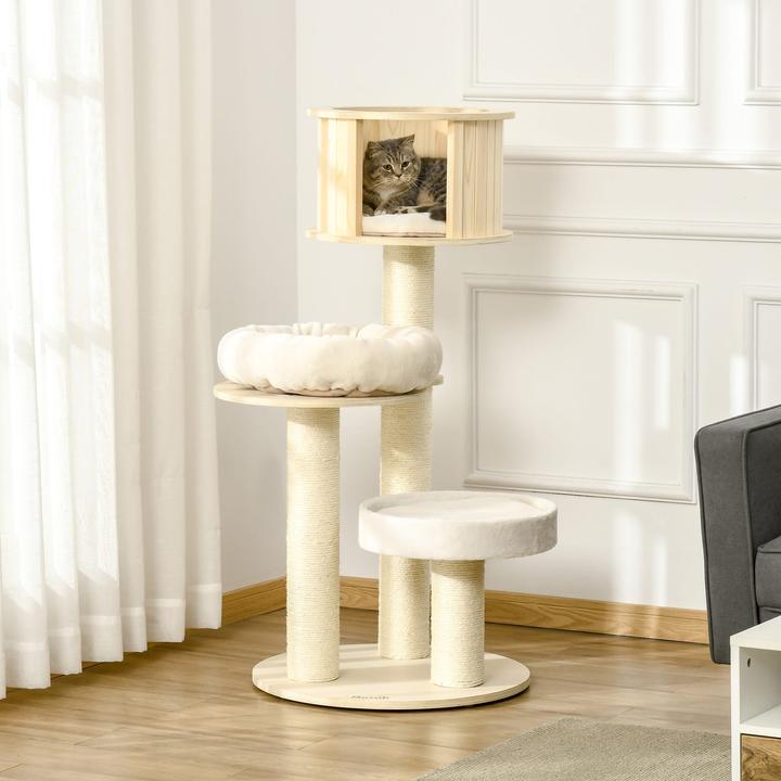 Produktbild Jamb Kratzbaum (122 cm, Natur, Creme)