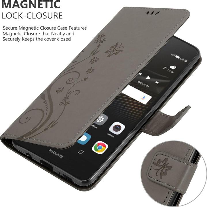 Image du produit Cadorabo Couverture du livre de fleurs (Huawei P9 Lite)
