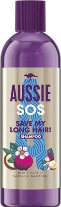 Aussie Vegan Shampoo SOS Save My Long Hair Nourishes Moisturizes Shine Macadamia Nut Oils 290ml
