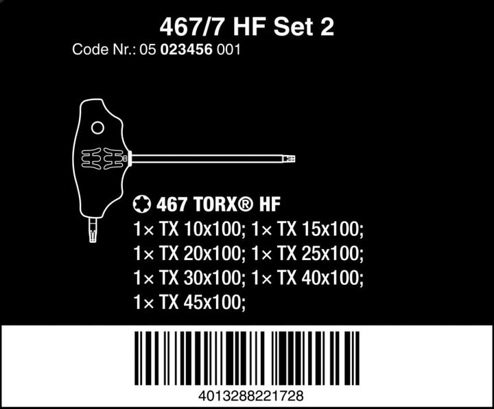 Image du produit Wera 467/7 TX HF Set 2