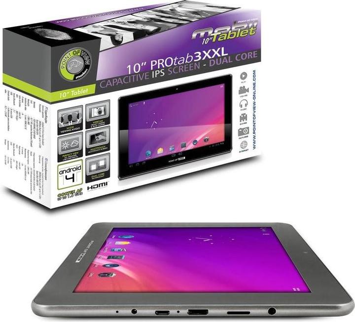 Image du produit Point of View 3 XXL (4G, 10.10", 8 Go, Argent)