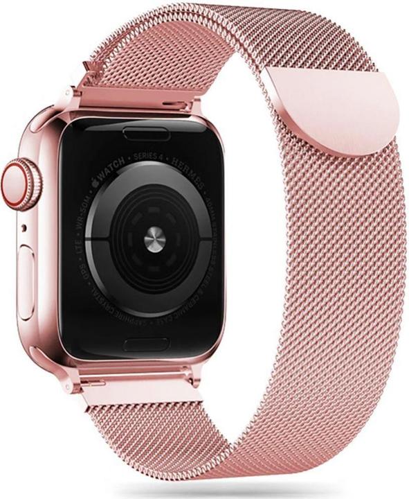 Actual product image Tech Smart Clock Apple 1/2/3 belt, pink, 42 mm (Stainless steel)
