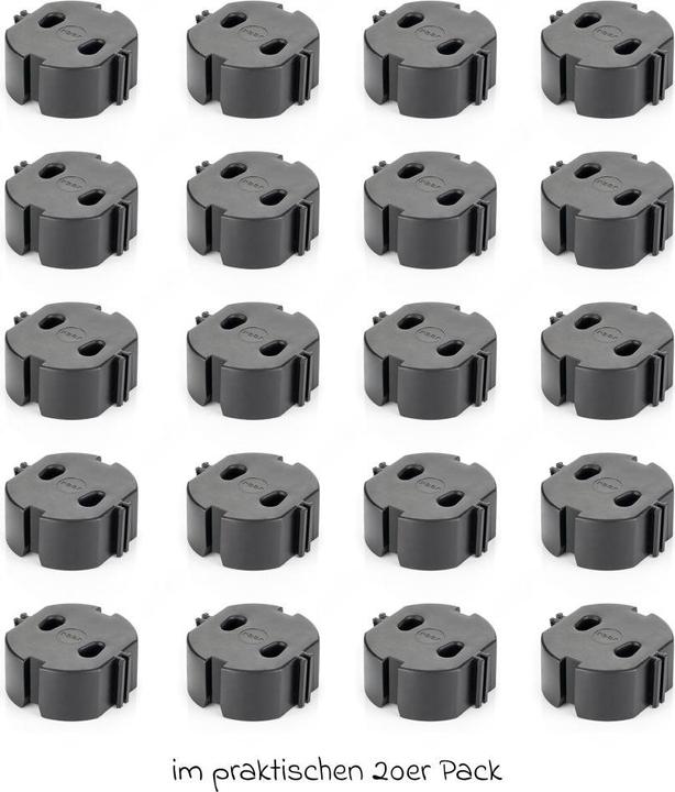 Actual product image Reer Kindersicherungen Steckdosenkappe 20er Pack einfache Montage