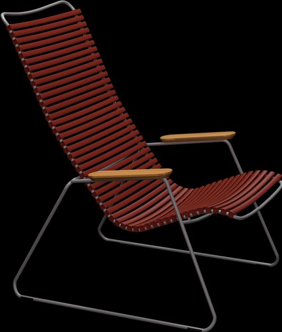 Produktbild Houe CLICK Relaxsessel Lounge chair Bambusarmlehnen Stahlgestell