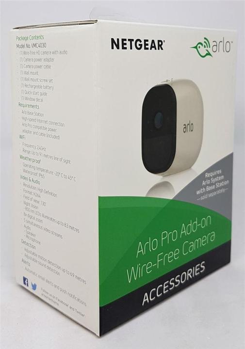 Productafbeelding Arlo Per enkele camera (1280 x 720 pixels)