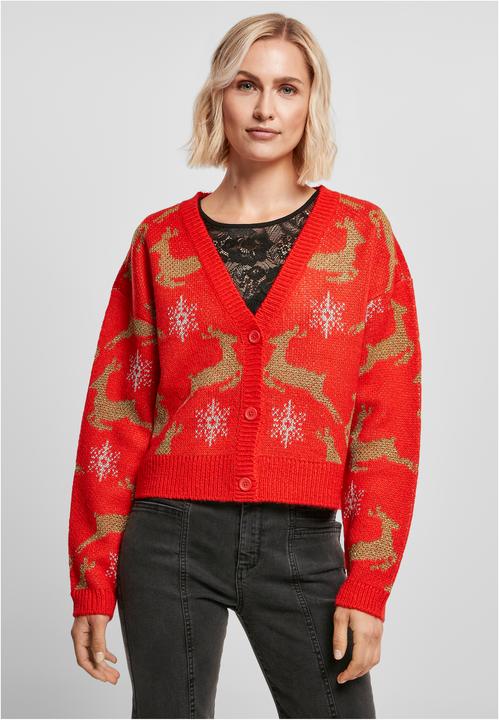 Immagine prodotto Urban Classics Cardigan natalizio corto oversize da donna (S)