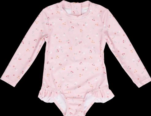 Little Dutch Badekleid langärmlig mit Rüschen Little Pink Flowers - 62/68 (62)