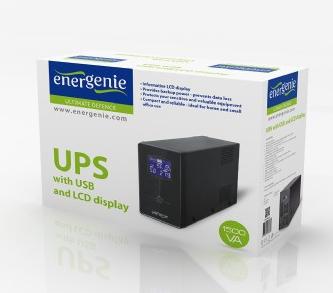 Actual product image Gembird EnerGenie EG-UPS-034 (1500 VA, 900 W, Line-interactive UPS)