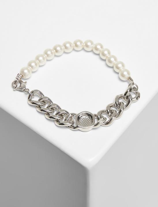 Immagine prodotto Urban Classics Bracciale a catena piatta di perle (50% di vetro, 50% di ferro)