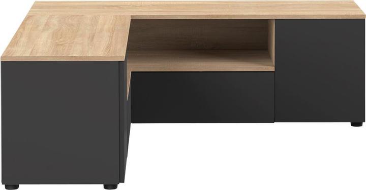 Image du produit Temahome Angle TV Stand black and oak (40 x 46 cm)