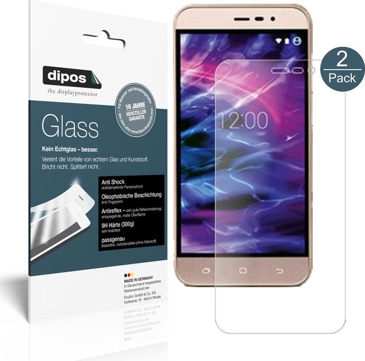 Actual product image Dipos Screen Protector Anti-Shock (2 Piece, Medion Life E5006)