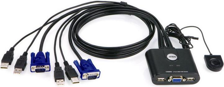 Aten CS22U, Switch KVM a 2 porte, USB, VGA