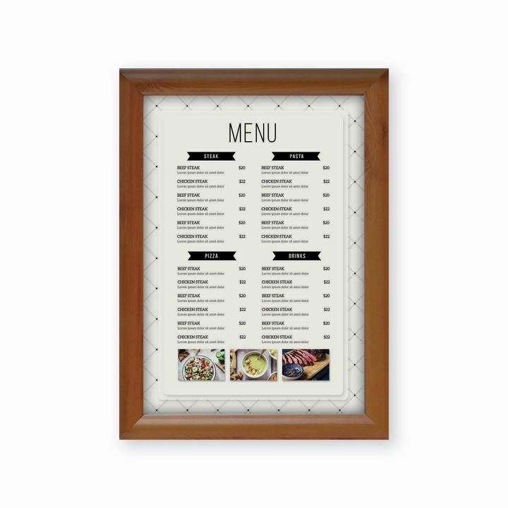 Valori nutrizionali e ingredienti Europel Cornice per poster, DIN A3, 25 mm, aspetto legno