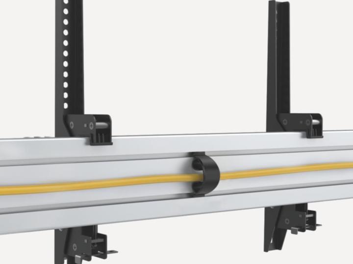 Immagine prodotto equip Pro - Morsetto per 3 display LCD - plastica, alluminio, acciaio - nero, argento (Soffitto, 55", 150 kg)
