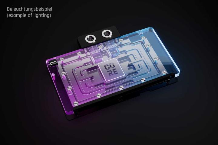 Actual product image Alphacool WAK Core Geforce RTX 5090 EPIC-X with backplate