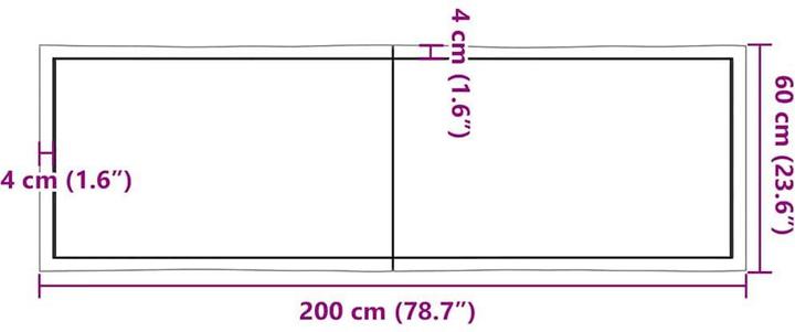 Immagine prodotto VidaXL Aneta (200 x 60 x 6 cm)