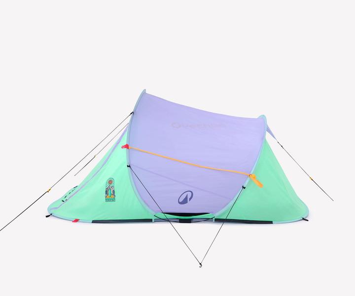 Produktbild Quechua Faltzelt - 2 Seconds für 2 Personen Limited Edition 20 Jahre Summer blau (Wurfzelt, 2.90 kg, 2 Personen)