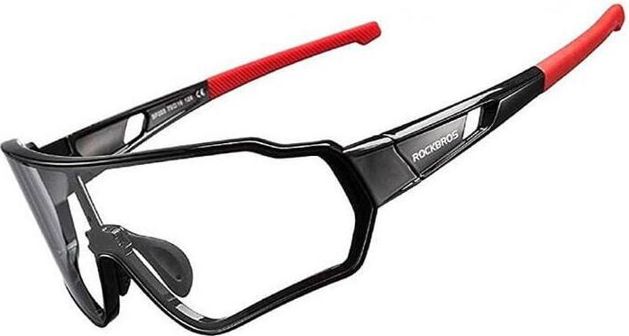 Actual product image Rockbros Photochromic cycling glasses 10161 (Black Red)