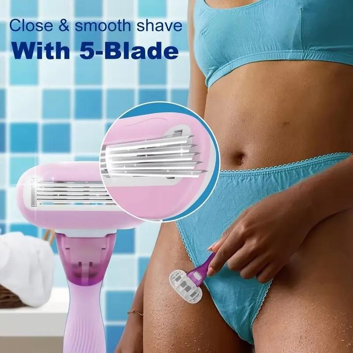 Actual product image Cbx Handrasierer, Damenrasierer mit 5-Klingen & Aloe-Vera-Seifenstreifen