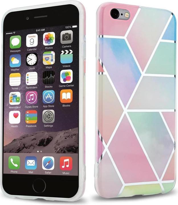 Actual product image Cadorabo IMD TPU Colorful Marble Cover (Apple iPhone 6 Plus)