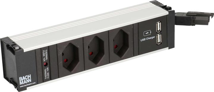 Image du produit Bachmann Multiprise CONI, 3x T13, 1x USB court (3 x, Type 13, 0.30 m)