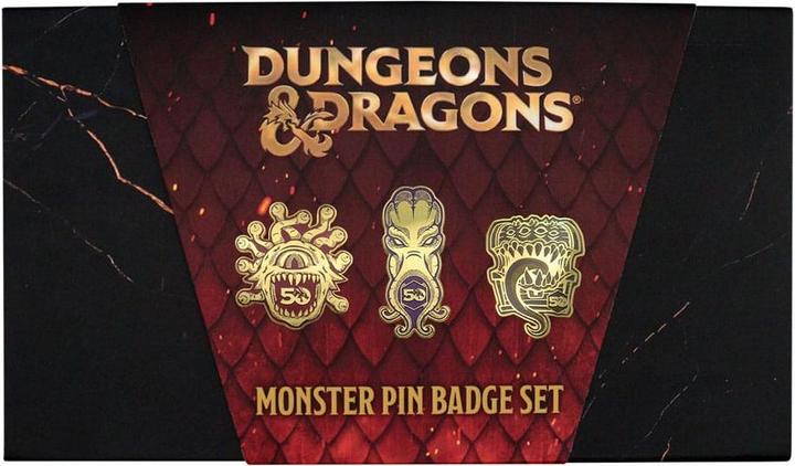 Actual product image Fanattik Dungeons & Dragons pin badge set of 3 50th Anniversary pins