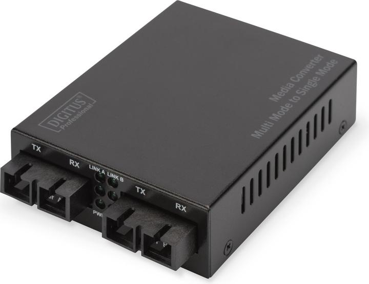 Produktbild Digitus Gigabit Multimode zu Singlemode Medien Konverter SC zu SC Wellenlänge 850nm 1310nm bis zu 20km üb...