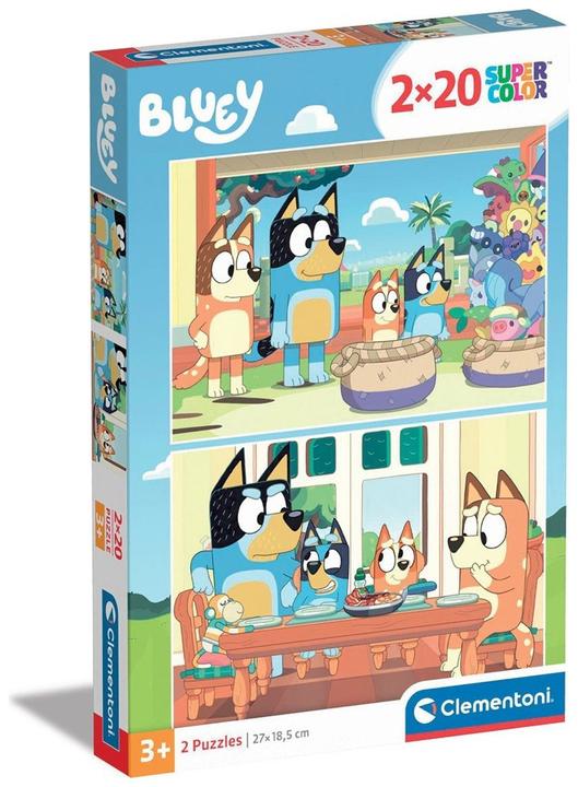 Produktbild Clementoni Puzzle Super Color Bluey, 2x20tlg. (20 Teile)