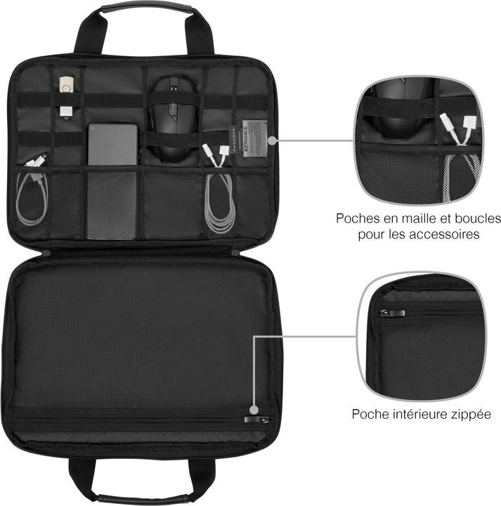Actual product image Wenger Guyde 14, 14" Laptop Sleeve, Black, 653179 (14")