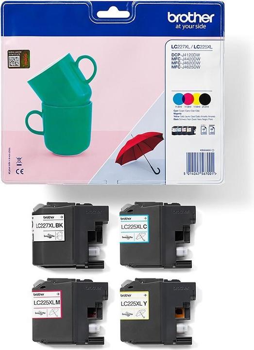 Actual product image Brother LC-227XLVALBP Value Pack (M, FC, Y, C)