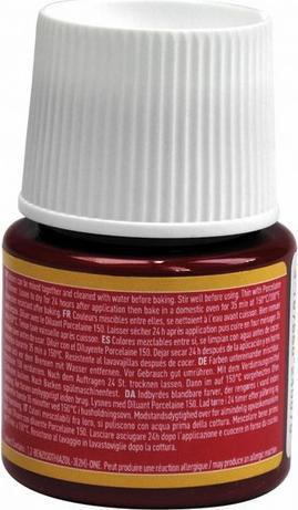Actual product image Pebeo Porcelaine 156 (Ruby, 45 ml)