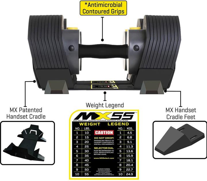 Produktbild MX Select MX55 Kurzhantel 4,5 - 24,9 kg