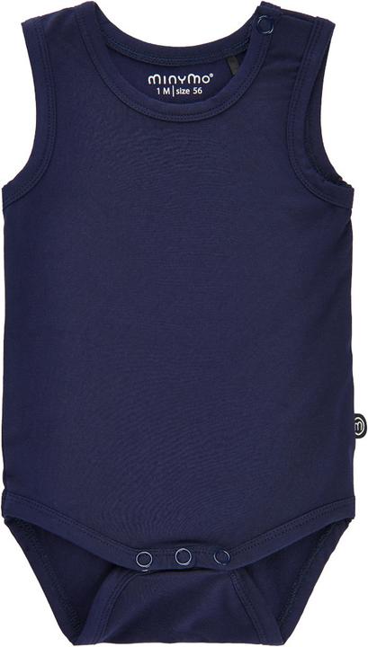 Immagine prodotto Minymo Corpo di bambù senza maniche in blu scuro (80)