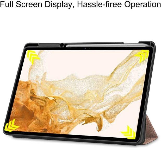 Produktbild MU Classic Dreifach faltbare Leder Hülle (Galaxy Tab S8+)