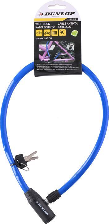 Actual product image Dunlop Cable, anti-theft device for a bicycle (blue)
