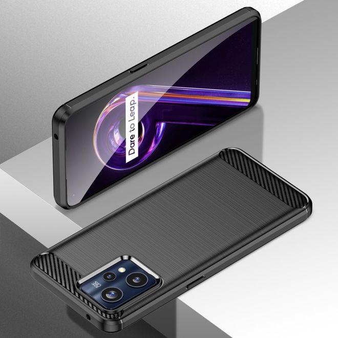Actual product image MU Style Carbon Fiber TPU Softcase Series (Realme 9 Pro+)