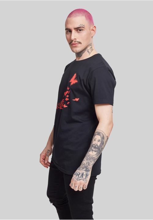 Actual product image Merchcode Brandalised - Banksy's Graffiti Butterfly Tee (XL)