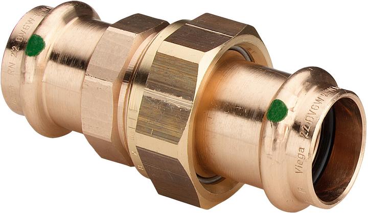 Immagine prodotto Viega Raccordo Sanpress 2260 22mm, RG o Siliziumbr., flatd., SC-Con. (Raccordi per tubi)
